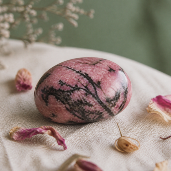 Rhodonite, pierre naturelle