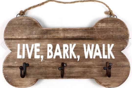 Live, Bark, Walk honden kapstok