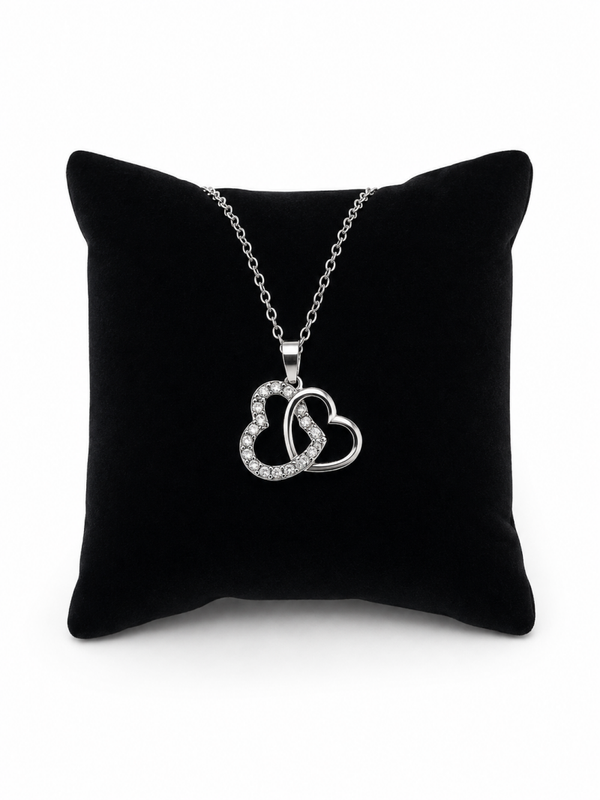 Collar Corazones Enlazados
