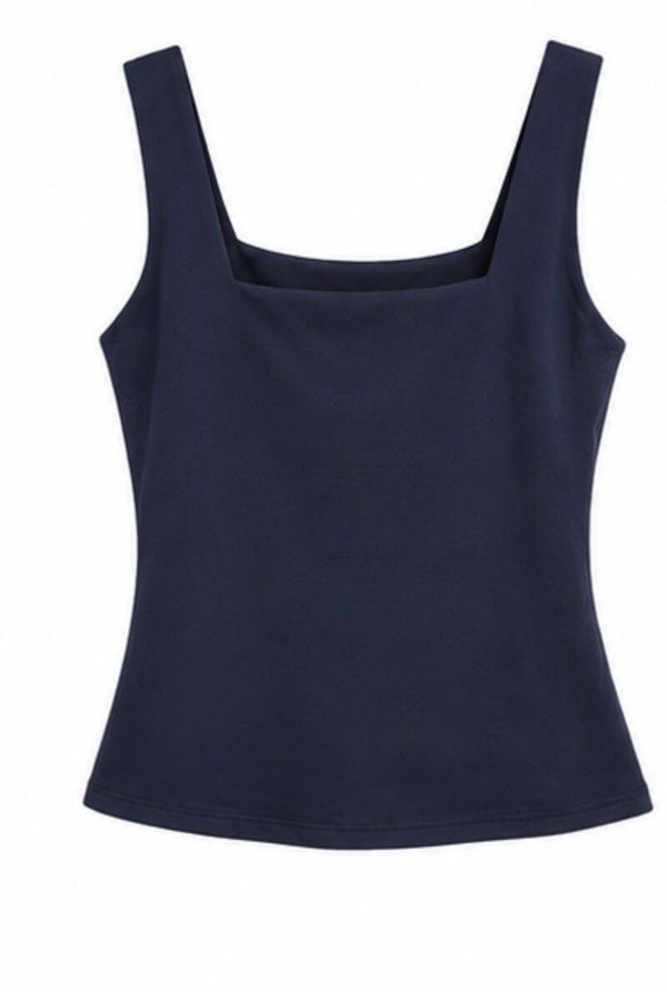 Top azul marino