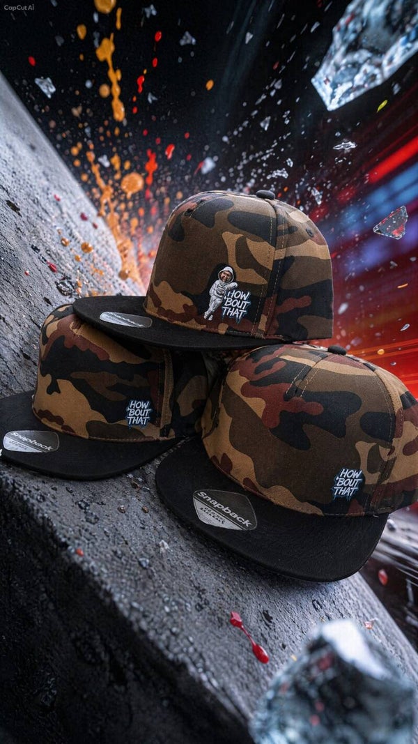 HOW BOUT THAT LIMITED EDITION CAMO CHUCKIE / HBT LOGO