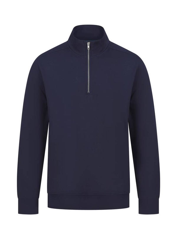 H842 - Sweat-shirt col zippé unisexe