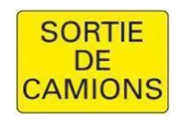 Sign;R.Sortie de camions 80x60