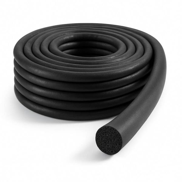 Sznur gumowy EPDM 7 mm x 10 m – uszczelka piankowa spieniona czarna | car