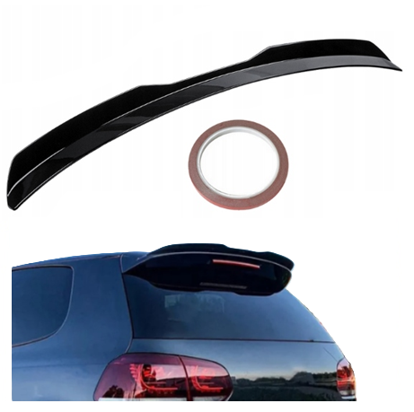 LOTKA SPOILER DASZEK NA KLAPE GTI R CZARNY POLYSK ABS GOLF PASSAT A3 99 CM | car