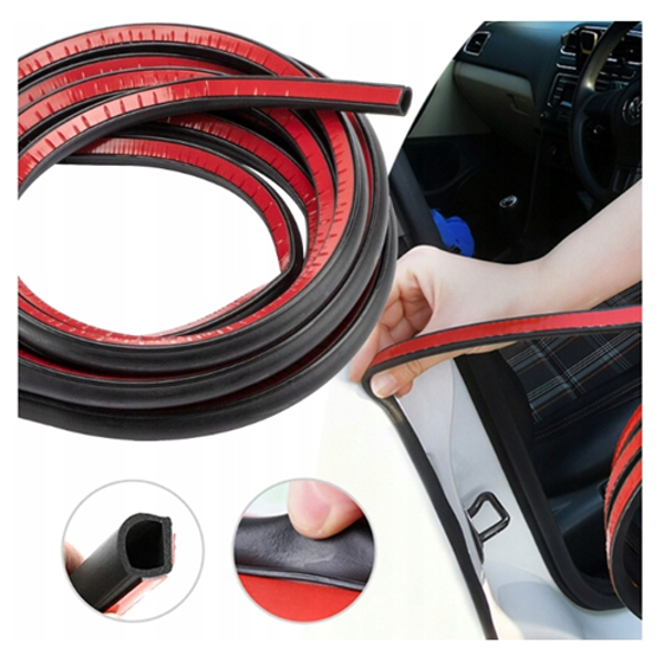 OSŁONA KRAWĘDZI DRZWI SAMOCHODOWYCH USZCZELKA SAMOPRZYLEPNA EPDM 4M 12X14MM | car