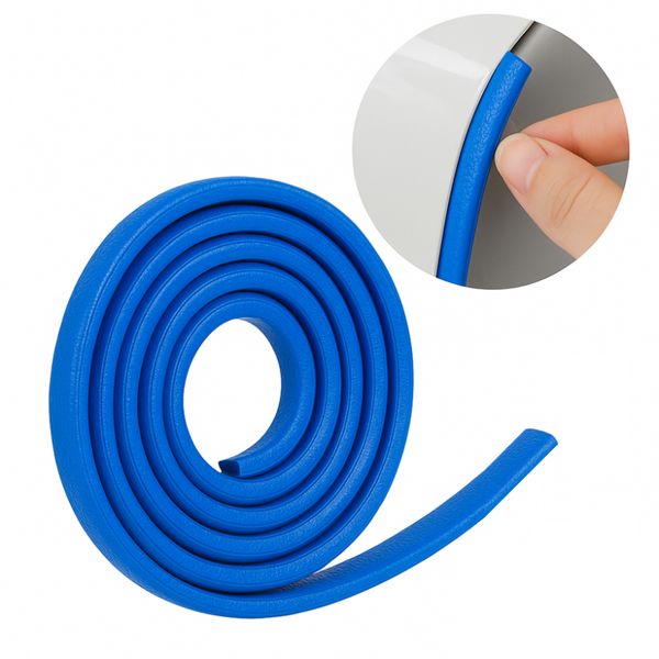 USZCZELKA LISTWA OCHRONNA DRZWI 5m ZBROJONA METALOWA OSŁONA KRAWĘDZI AUTO NIEBIESKA | car