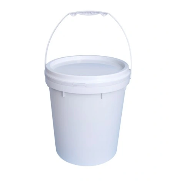 Wiadro plastikowe białe z przykrywką pokrywką nakręcaną 25 l dom