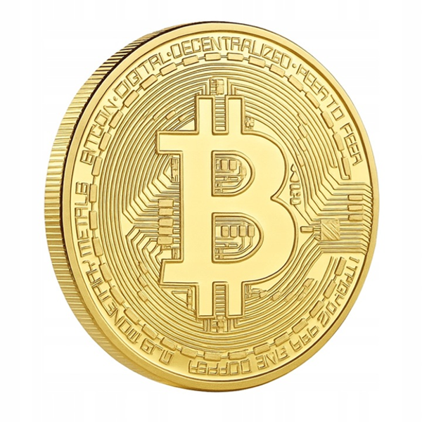 Bitcoin - moneta kolekcjonerska BTC w kapslu - XXL DOM