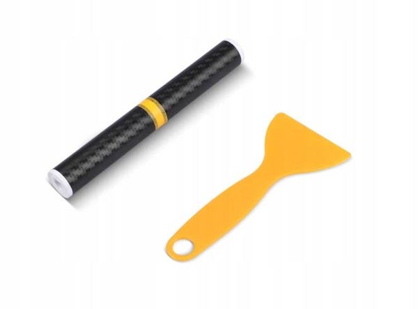 FOLIA OCHRONNA CARBON 3D NA PROGI SŁUPKI DRZWI CARBONOWA NAKLEJKA 4szt | car