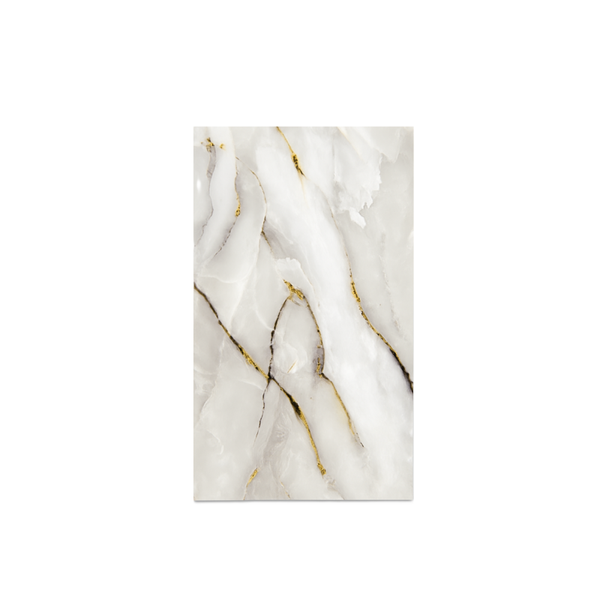 Panel Ścienny Samoprzylepny Marmur HL107 30x60 Biało-Złoty Onyks PCV 10 szt dom