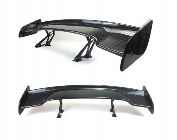 UNIWERSALNY TYLNY SPOILER 145 CM CARBON CZARNY POŁYSK ABS | car