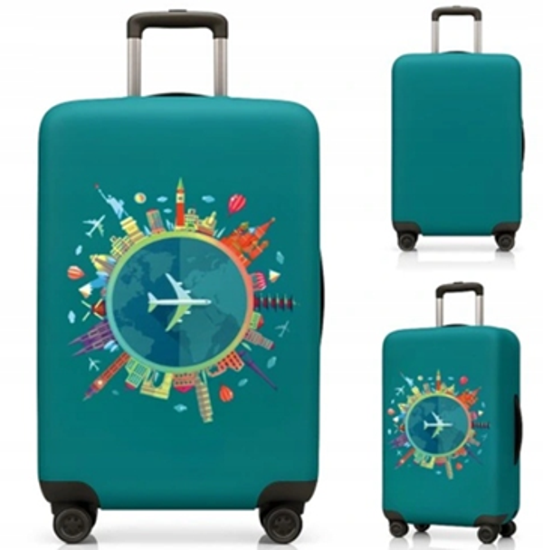 Pokrowiec Na Walizkę Podróżną Ochronny Etui Rozmiar M Bagaż 62x43x27cm