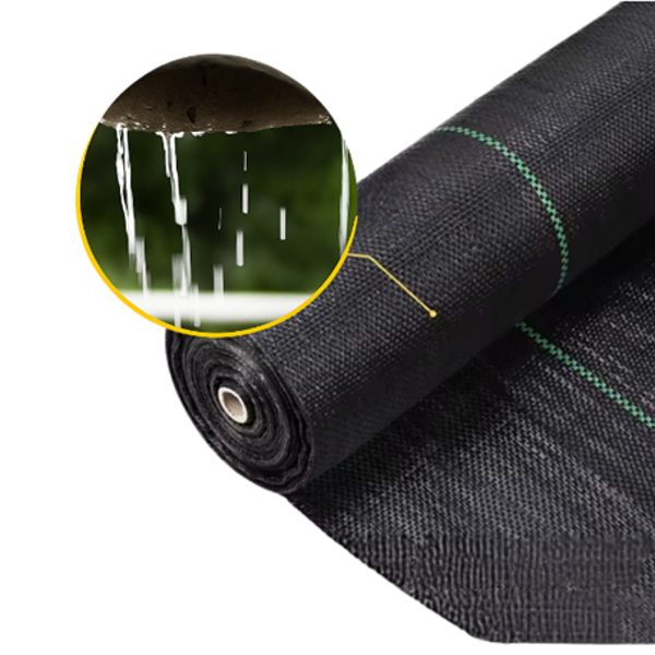 AGROWŁÓKNINA PREMIUM 120g 3,2x50m UV3% CZARNA ANTYCHWASTOWA + LINIE CO 20cm dom