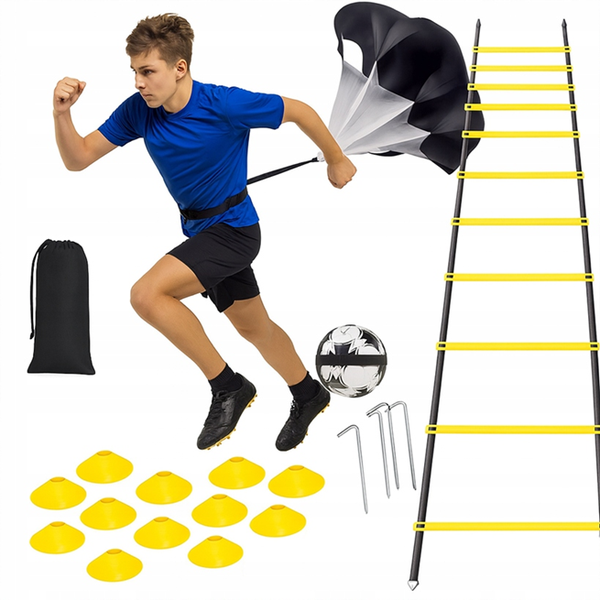 TRENING PIŁKI: Drabinka, 12 Pachołków, Pas - KOORDYNACJA