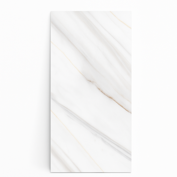 Panel Ścienny Samoprzylepny Marmur HL011 30x60 Biało-Beż PCV Połysk 10 szt. dom