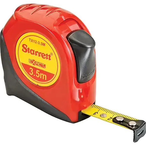 Startett Ruban( metric) à mesurer pour ingénieur, 1/2" x 3,5 m, Marques de goujon Millimètres Modèle : TLV531 No. de fab. : KTX12-3.5M-N