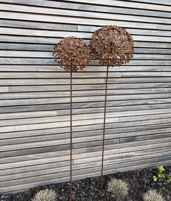 Metalen bloem Hortensia klein