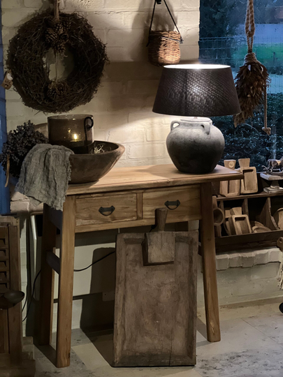 Sidetable naturel met 2 lades Morny