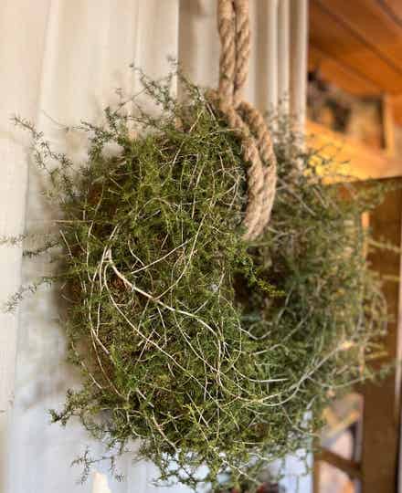 Krans mos met asparagus