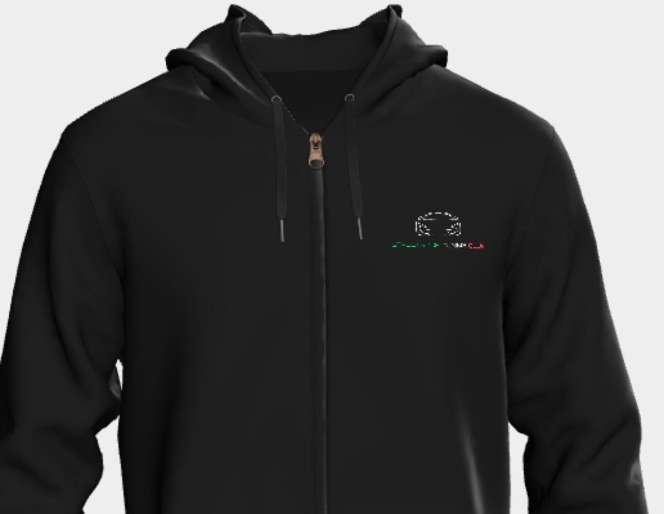 Felpa con zip e cappuccio unisex