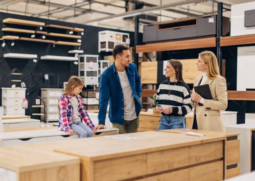 Kitchen showroom finance option