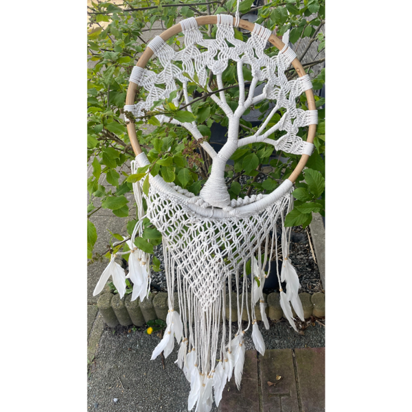 Dreamcatcher Tree of Life feathers