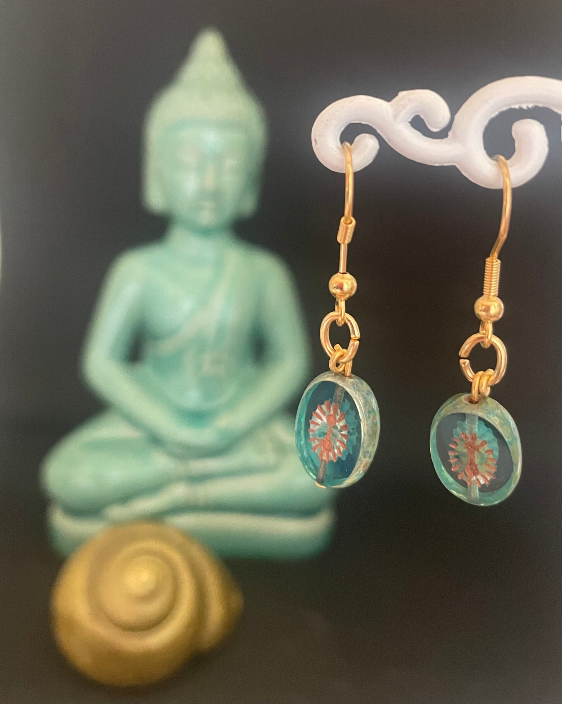 Oorbellen Turquoise Kiwi