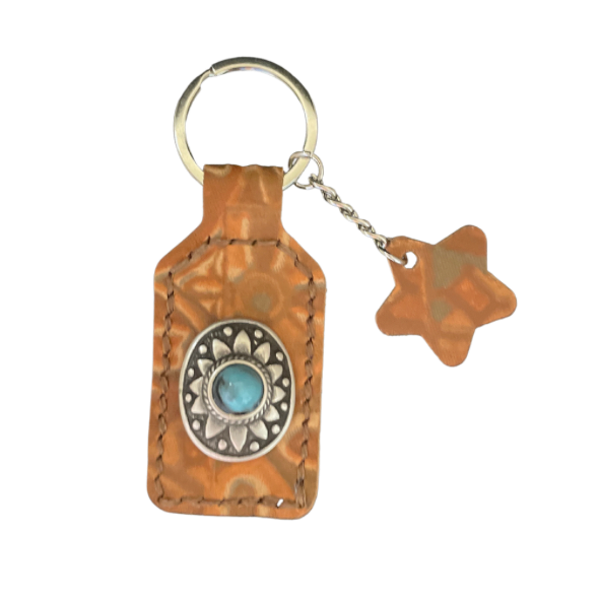 Sleutelhanger Brown Turquoise