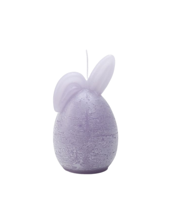 Kaars Easter bunny lila
