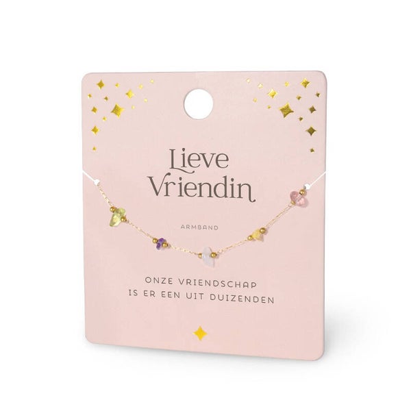 Edelstenen Armband: Lieve Vriendin