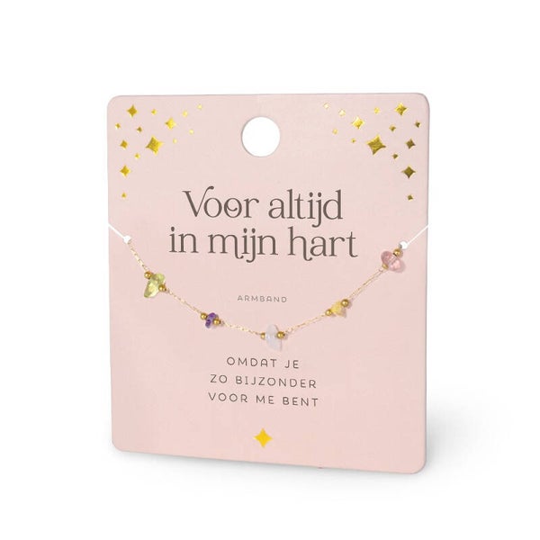Edelstenen Armband: Voor altijd in mijn hart