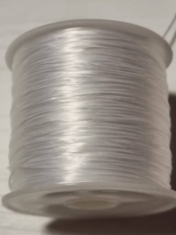 Fil élastique 0.6mm blanc ou noir