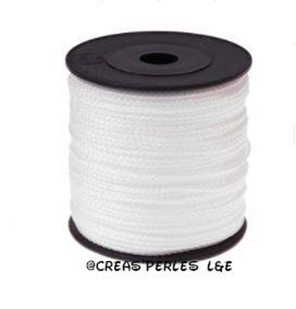 Fil polyester 1,5mm blanc