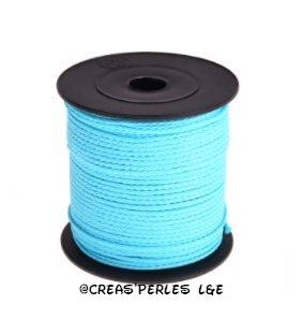 Fil polyester 1,5mm bleu turquoise