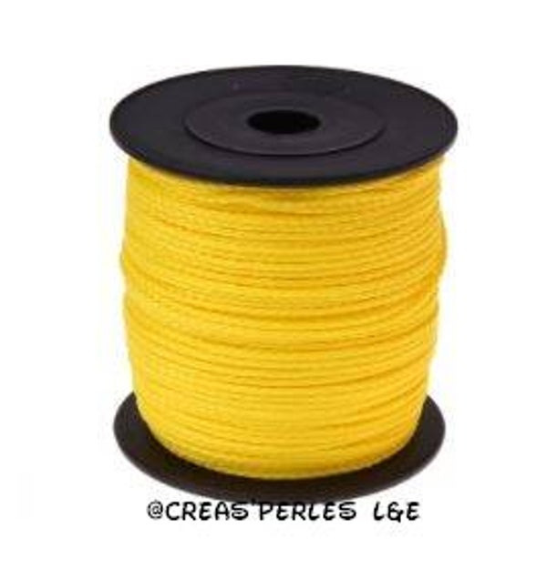 Fil polyester 1,5mm jaune