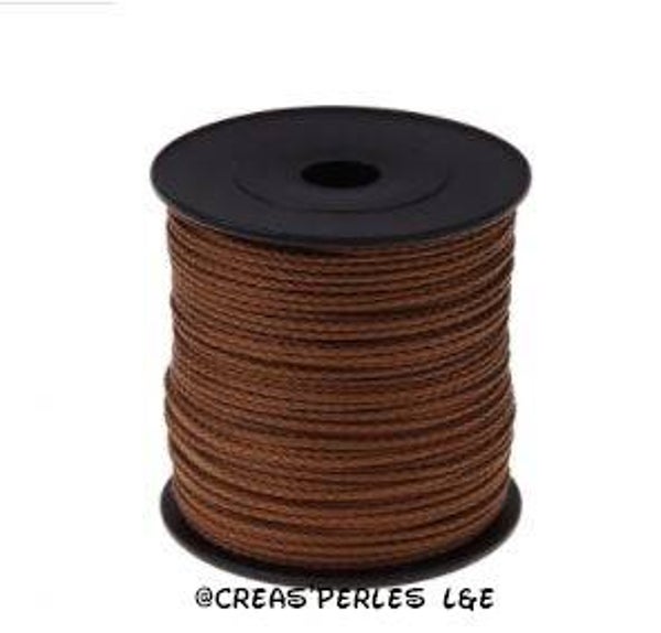 Fil polyester 1,5mm marron foncé