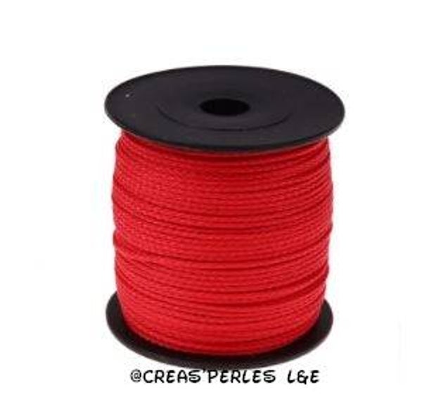 Fil polyester 1,5mm rouge