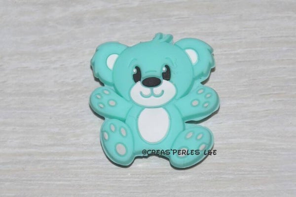 Ours entier silicone turquoise clair