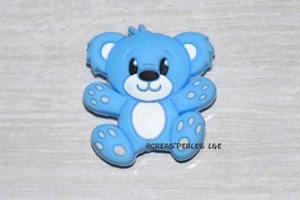 Ours entier silicone bleu azur