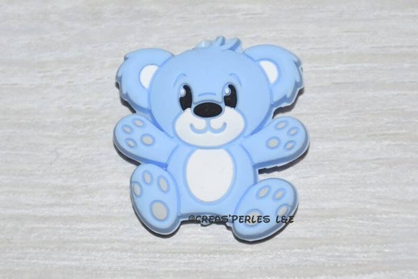 Ours entier silicone bleu clair