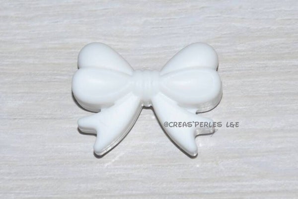 Noeud papillon A1 silicone blanc