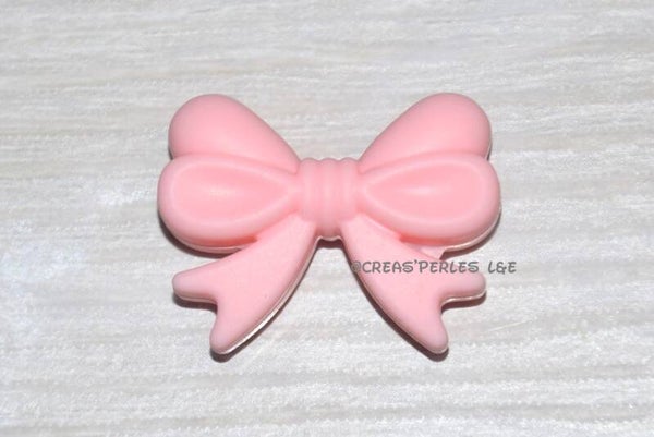 Noeud papillon A1 silicone rose candy