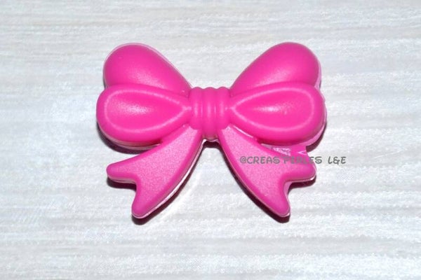 Noeud papillon A1 silicone rose fuchsia