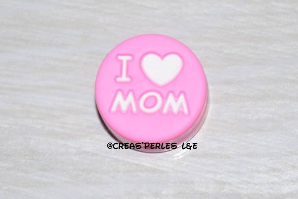 I love mom silicone rose moyen