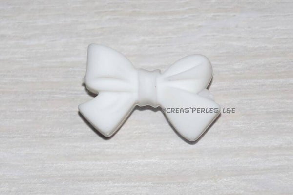 Noeud papillon A2 silicone blanc