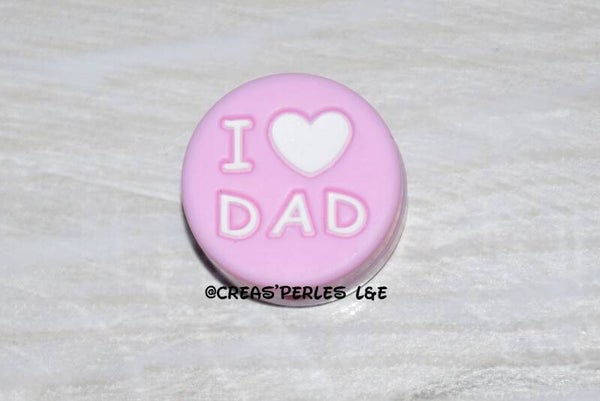 I love dad silicone rose mauve