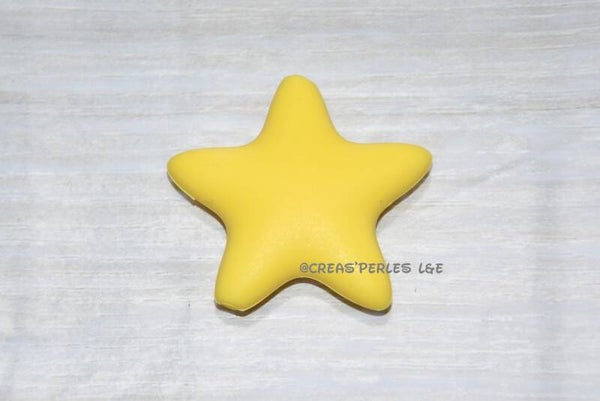 Grande étoile silicone jaune