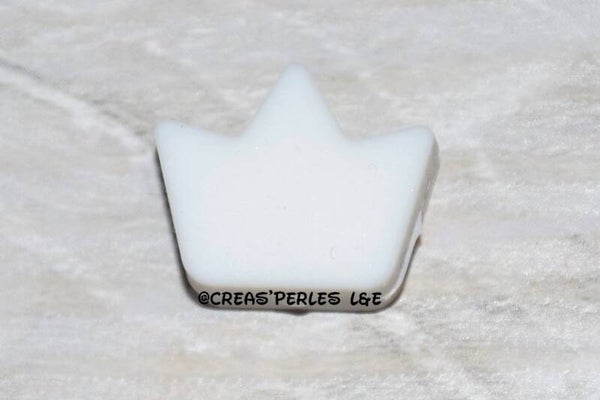 Petite couronne silicone blanc