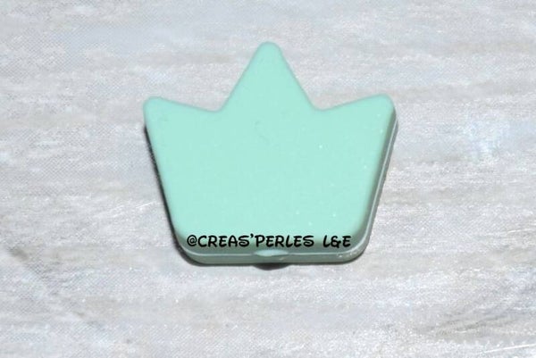Petite couronne silicone menthe